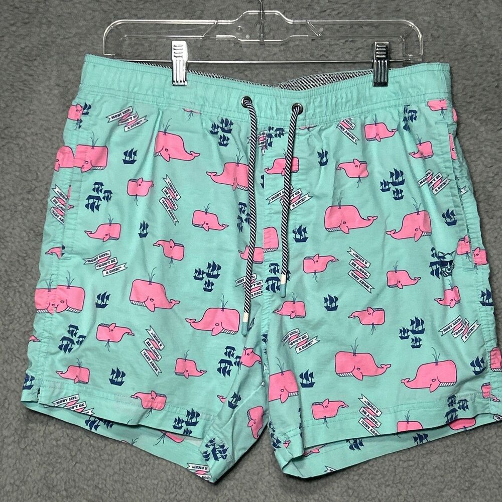 Party Pants Size L “Moby Says “”Don’t Be A Dick!”” Shorts With Pockets Drawstrin